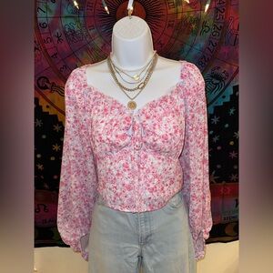 Floral Pink Women's Top